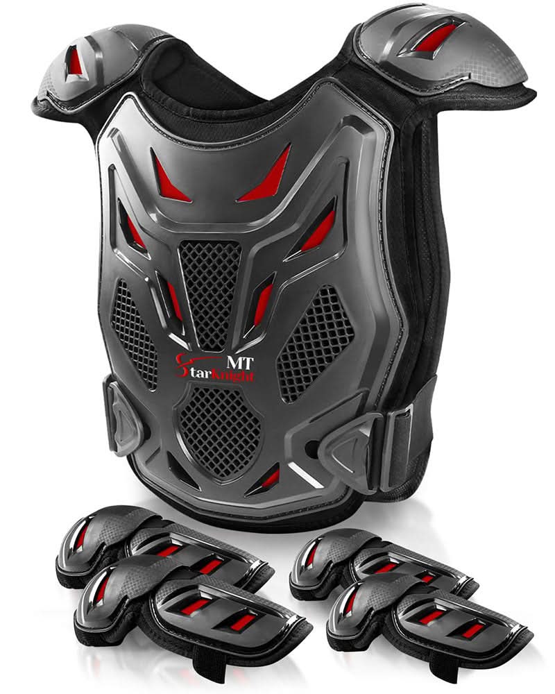 StarknightMT Upgraded Thicken Youth Motorcycle Protective Gear