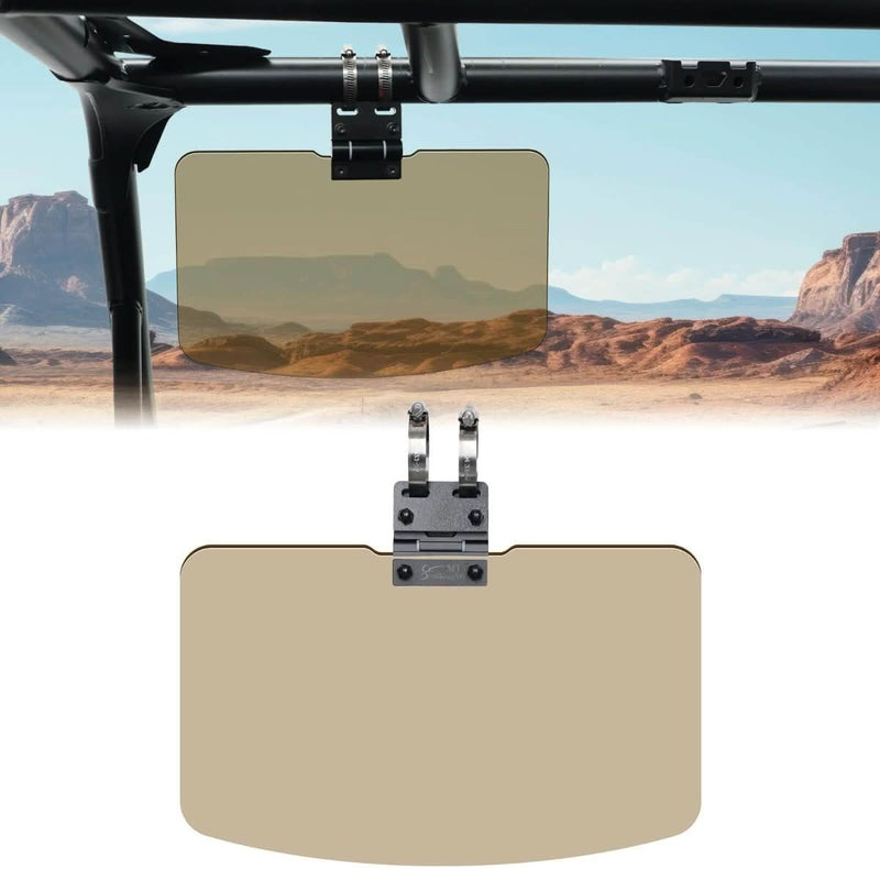 upgraded utv sun visor view