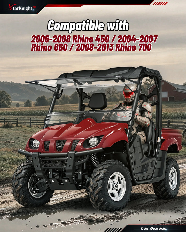 Yamaha Rhino 450/660/700 Flip-Up Windshield fitment