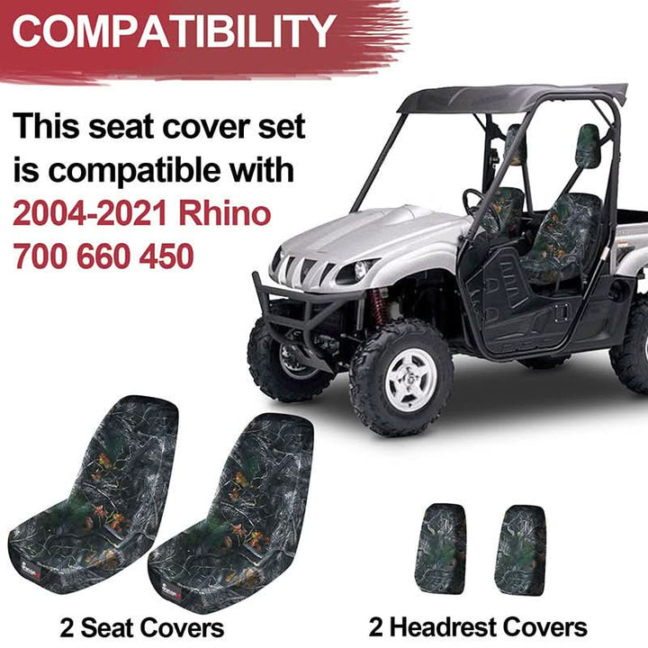 Camo Seat Cover Yamaha Rhino 700/660/450 Easy to Install StarknightMT