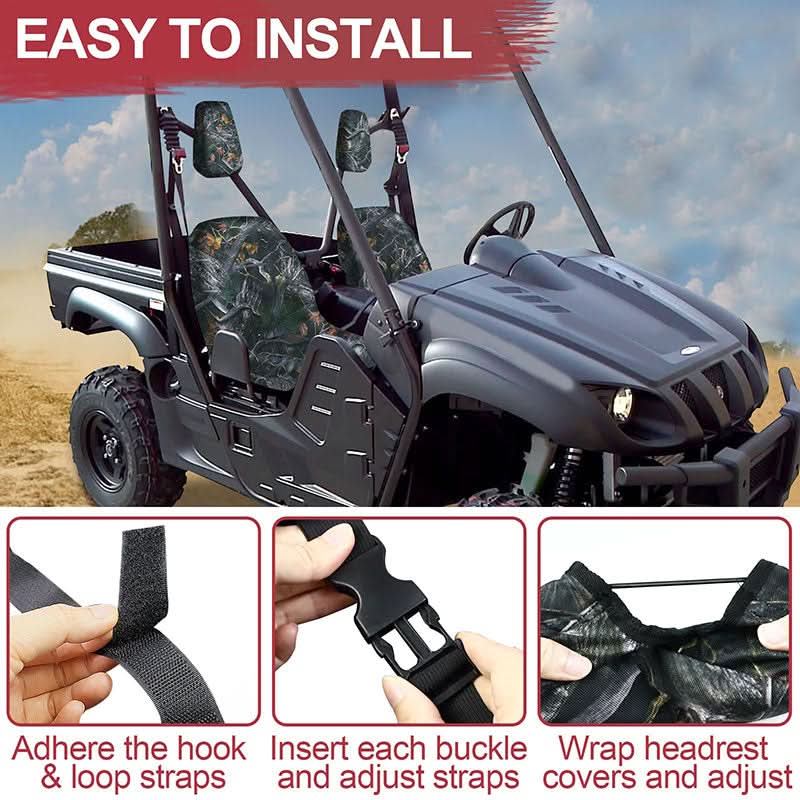Camo Seat Cover Yamaha Rhino 700/660/450 Easy to Install StarknightMT