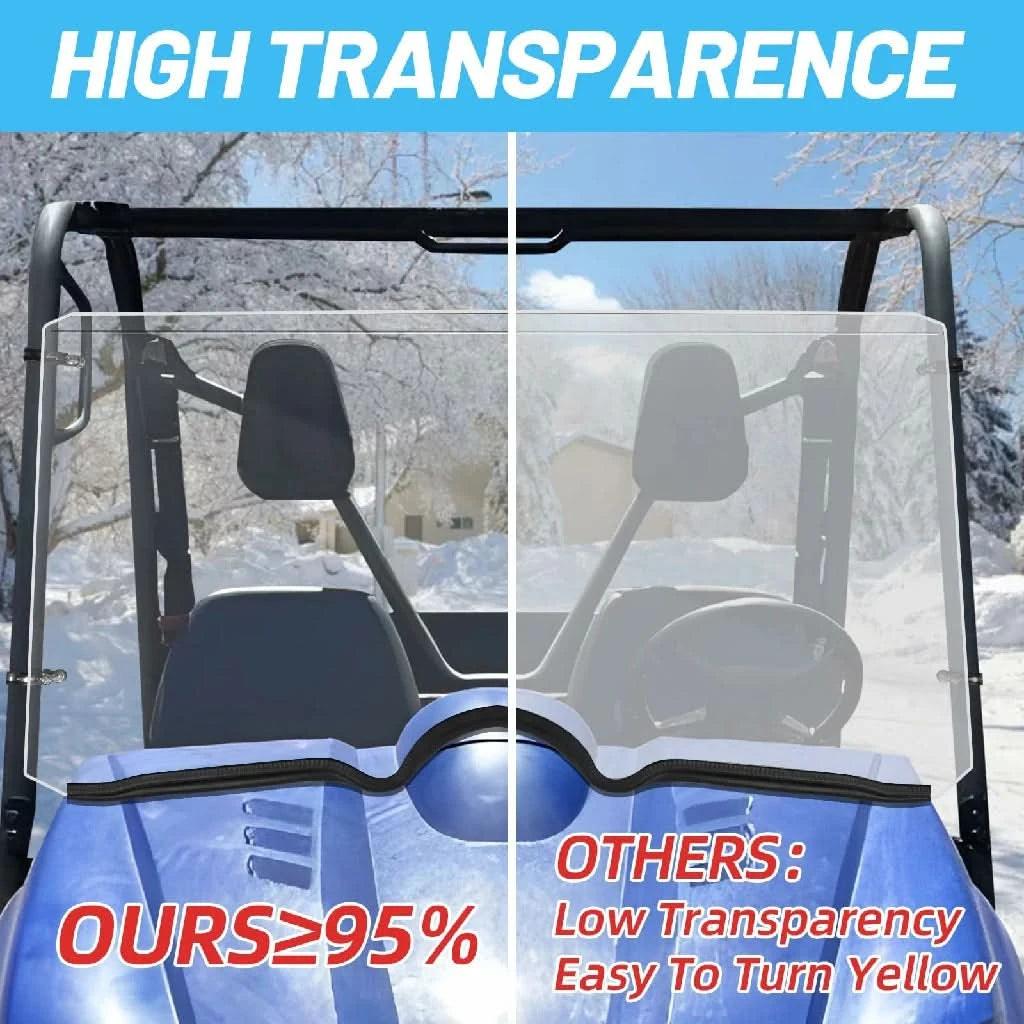 high transparence of yamaha rhino full windshield
