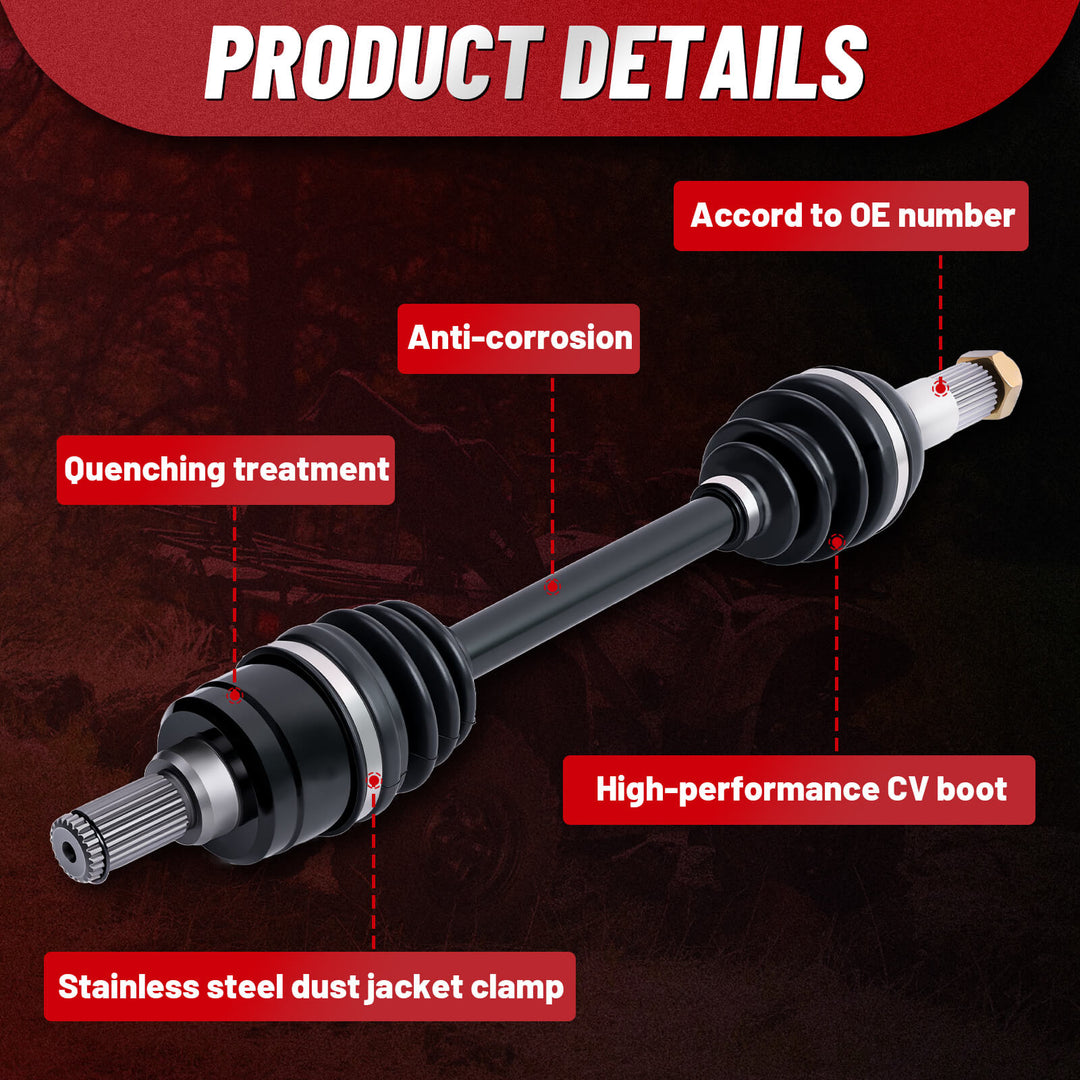 StarknightMT Yamaha Grizzly 550 Rear CV Axle Drive Shaft details