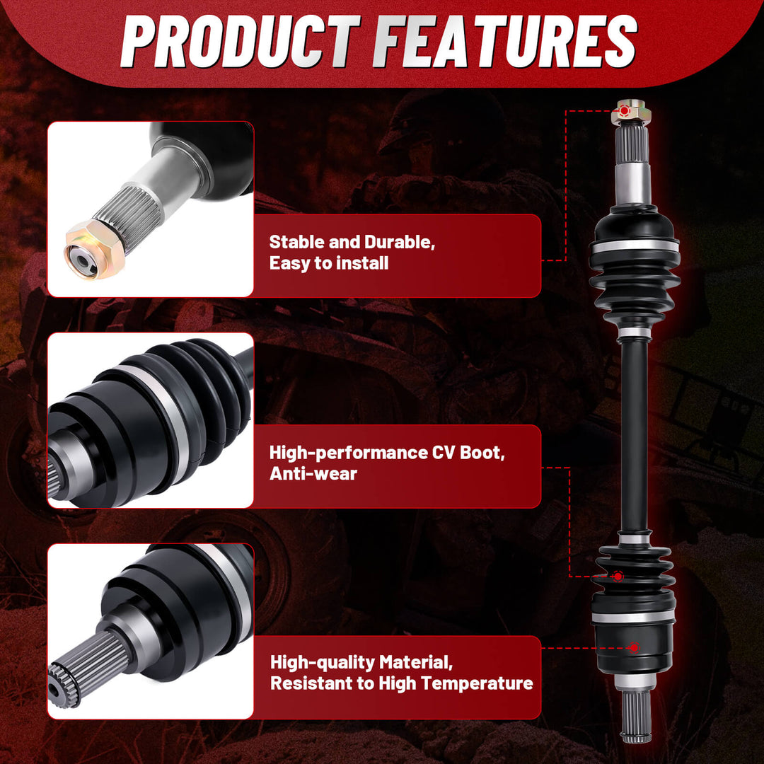 StarknightMT Yamaha Grizzly 550 Rear CV Axle Drive Shaft features