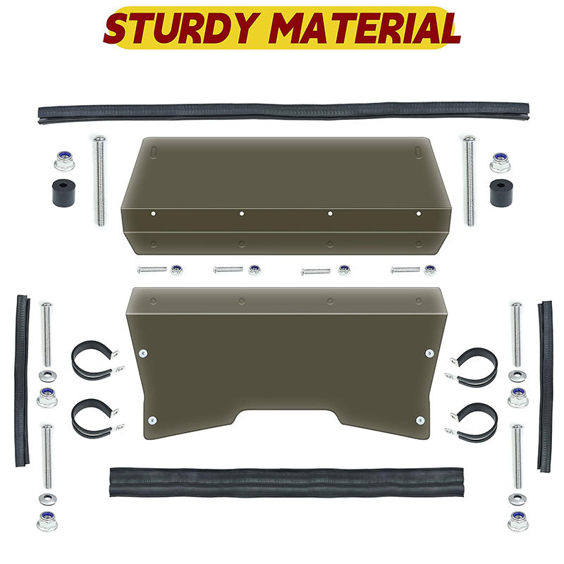 sturdy material of the zforce 950 rear windshield