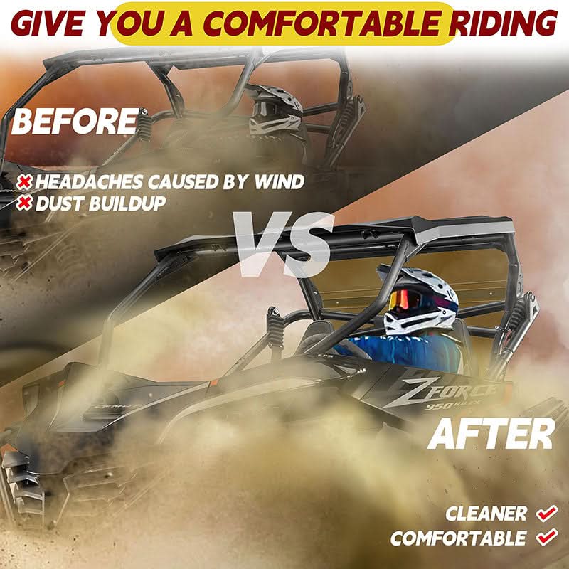 install rear windshield give you a clean cab