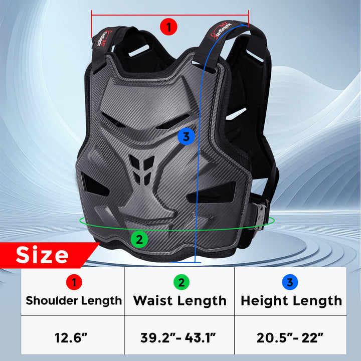 StarknightMT adult men motocross body armor vest size 