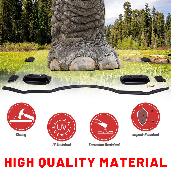 commander vented windshield material features