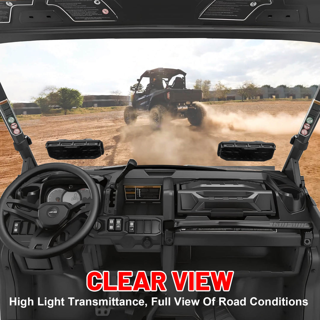 clear view of commander 1000r vent windshield 2011-2020