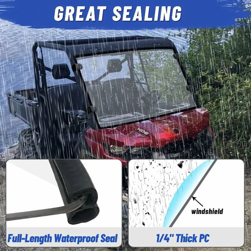 Great sealing of defender HD10 windshield