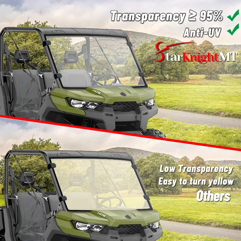 can-am defender windshield 95% transparency 
