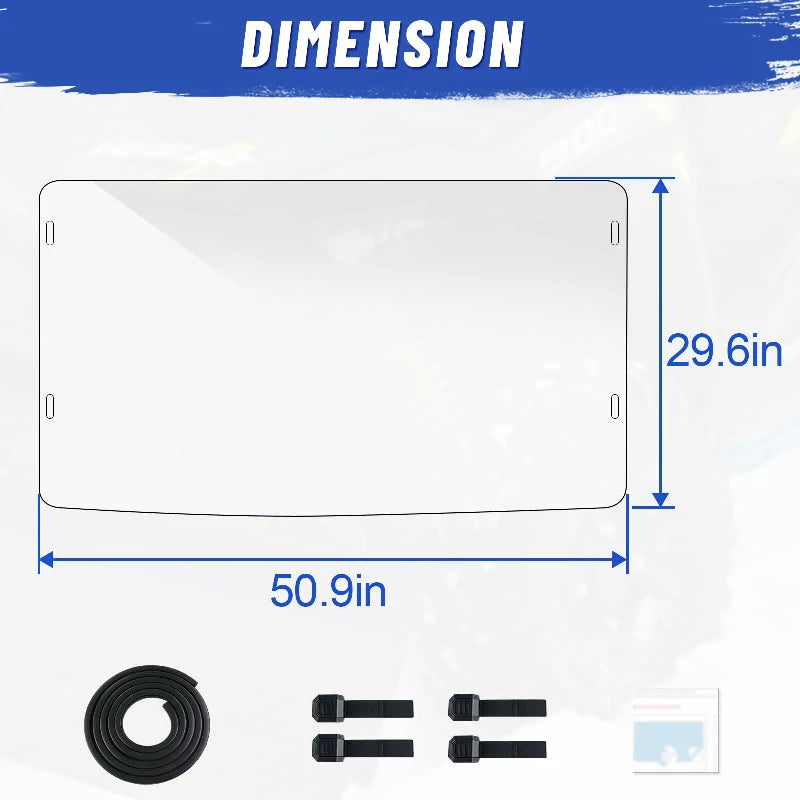 defender HD5/8/10 front windshield dimension 