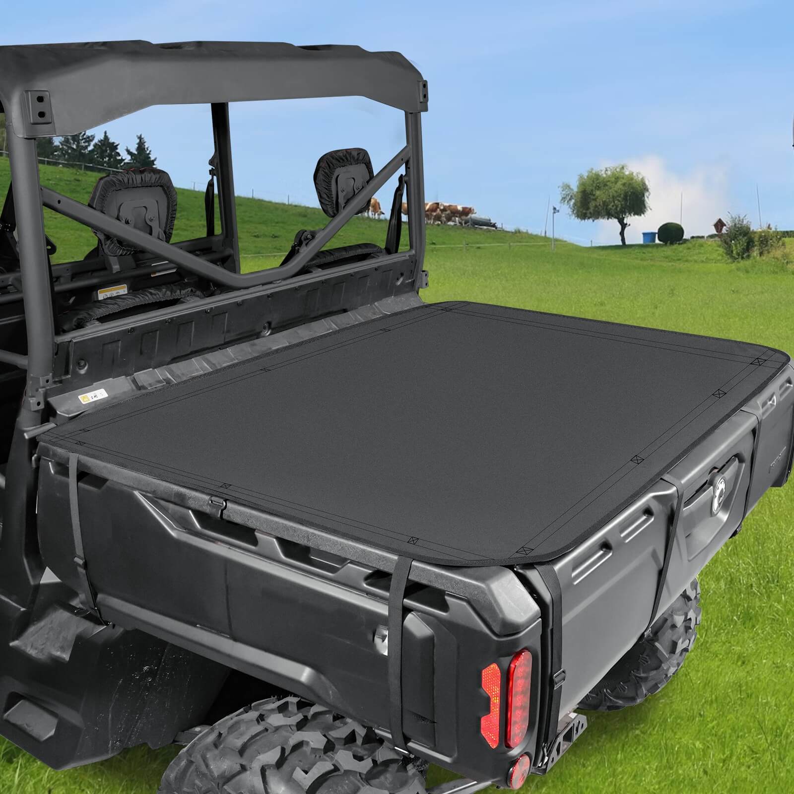 Starknightmt can-am defender Black tonneau cover 