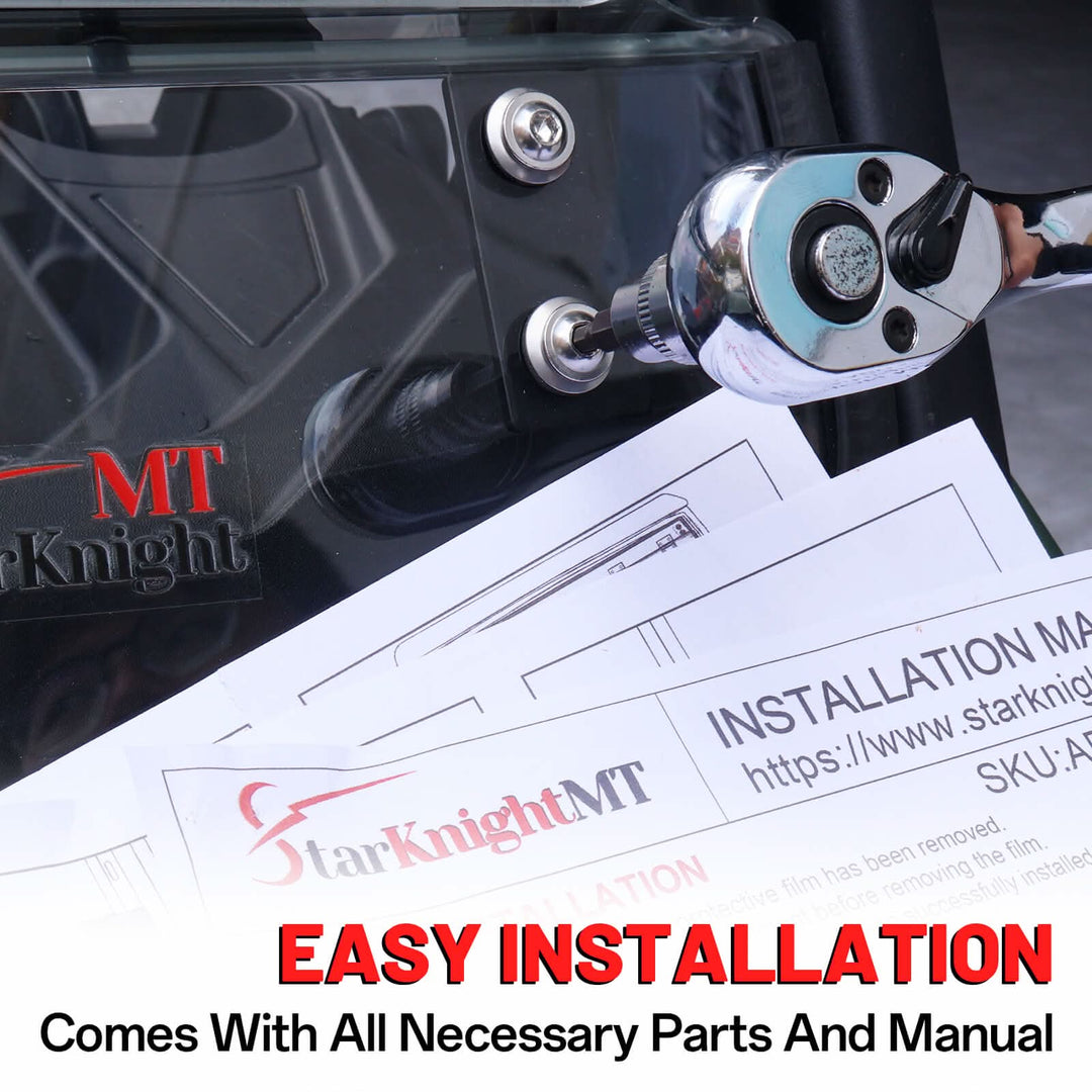 easy to install the Can-Am defender flip windshield