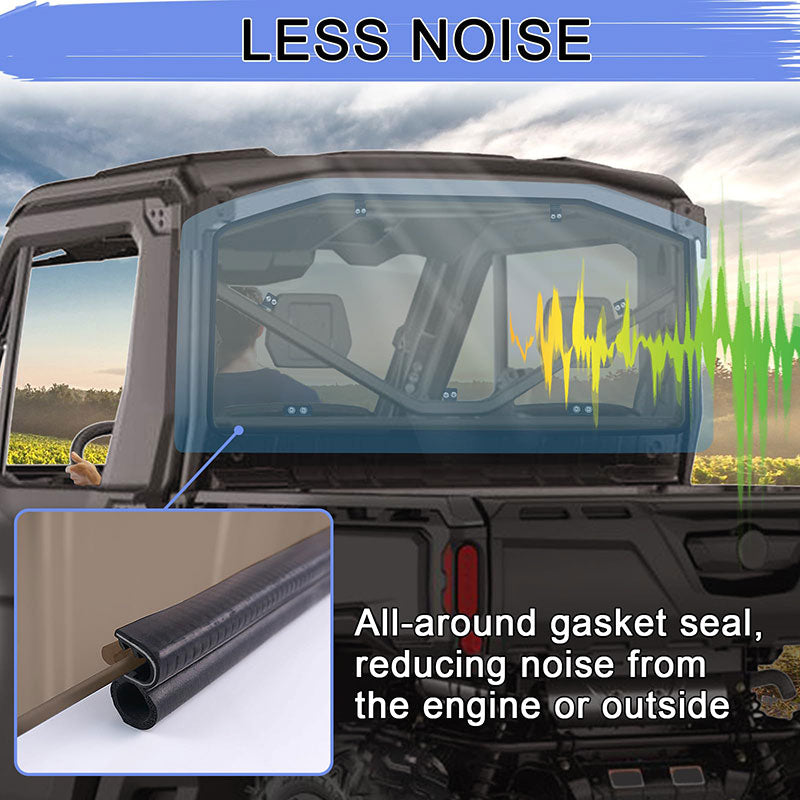 rear windshield get less noise