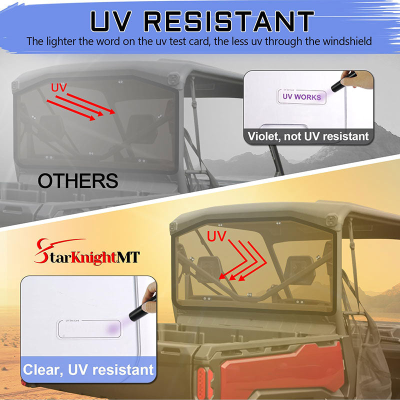 defender rear window UV resistant