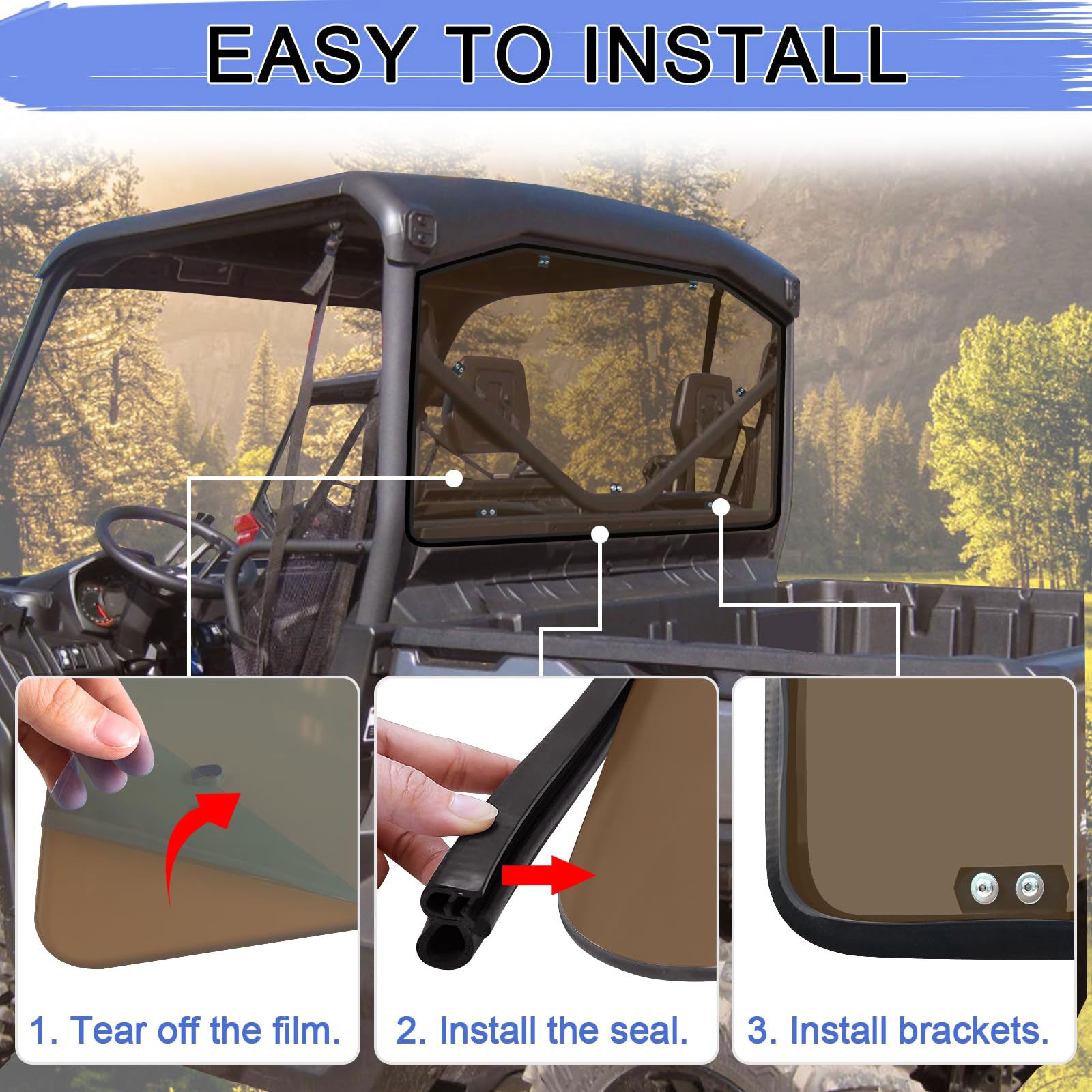 easy to install the rear tint defender window