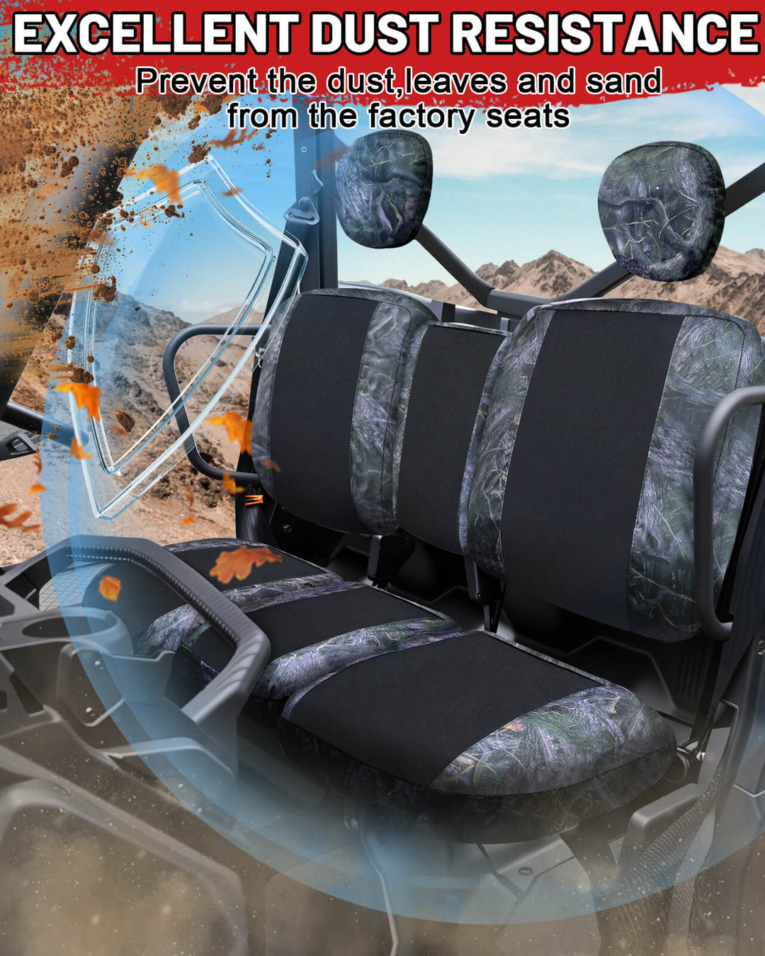 Can-Am defender neoprene seat covers dust resistance 