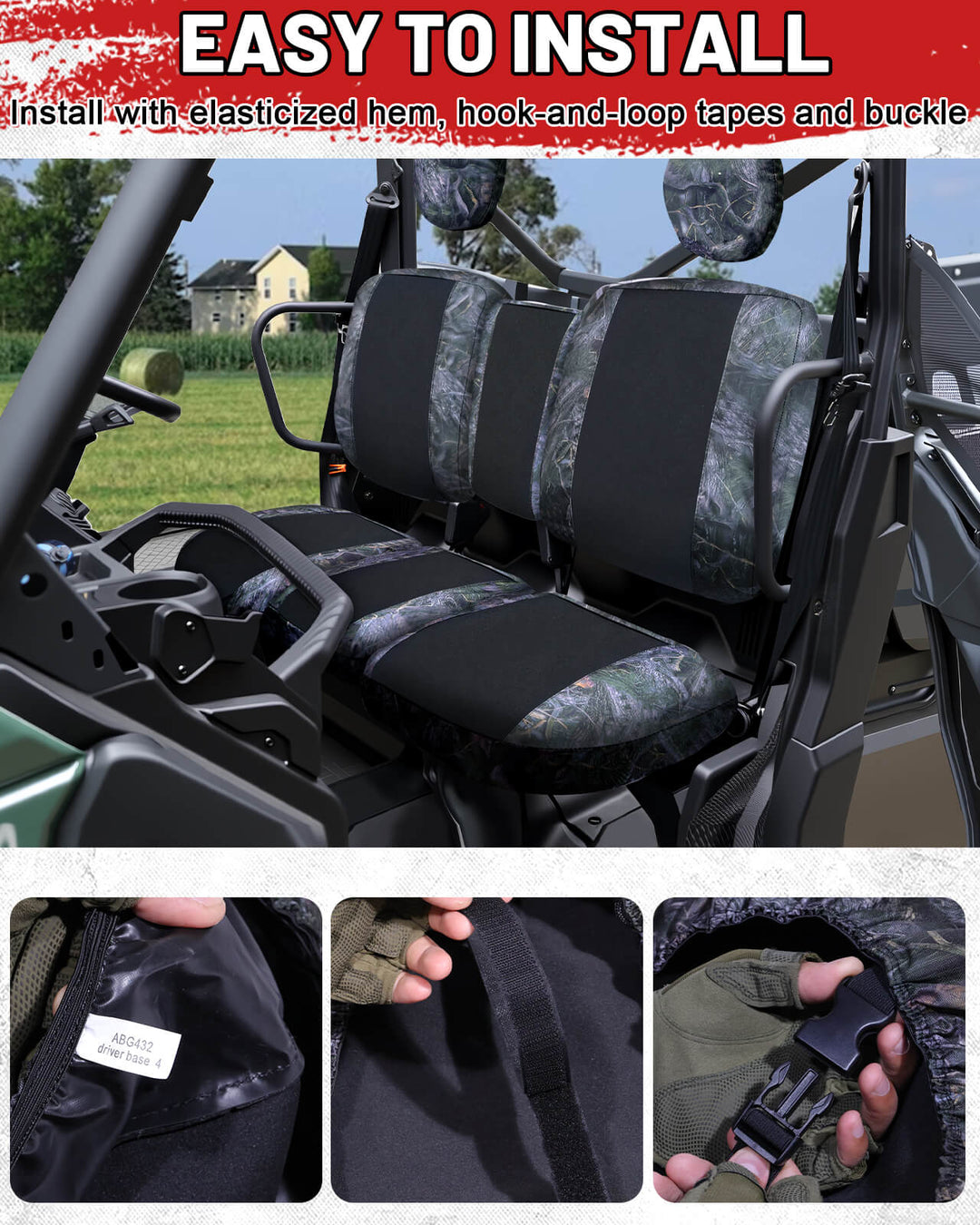 easy to install the defender dps neoprene seat covers