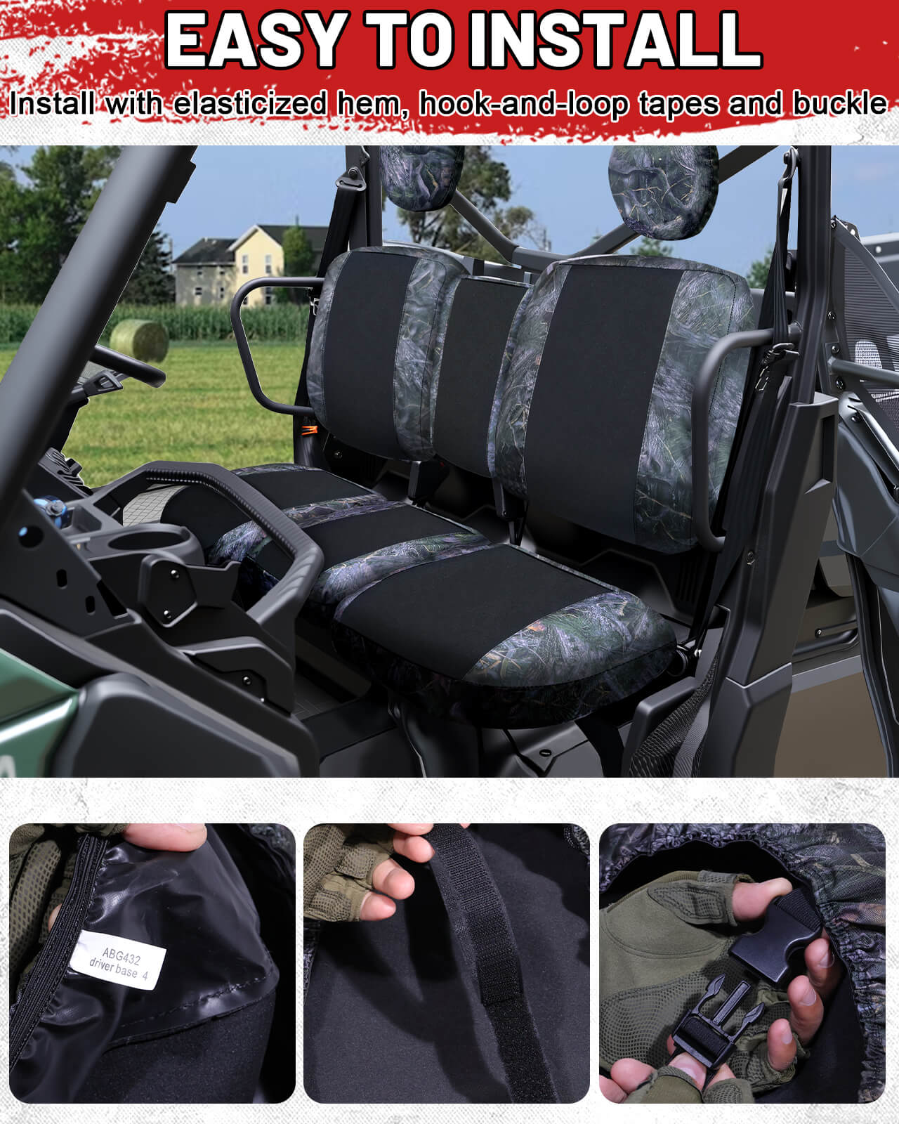 easy to install the defender dps neoprene seat covers