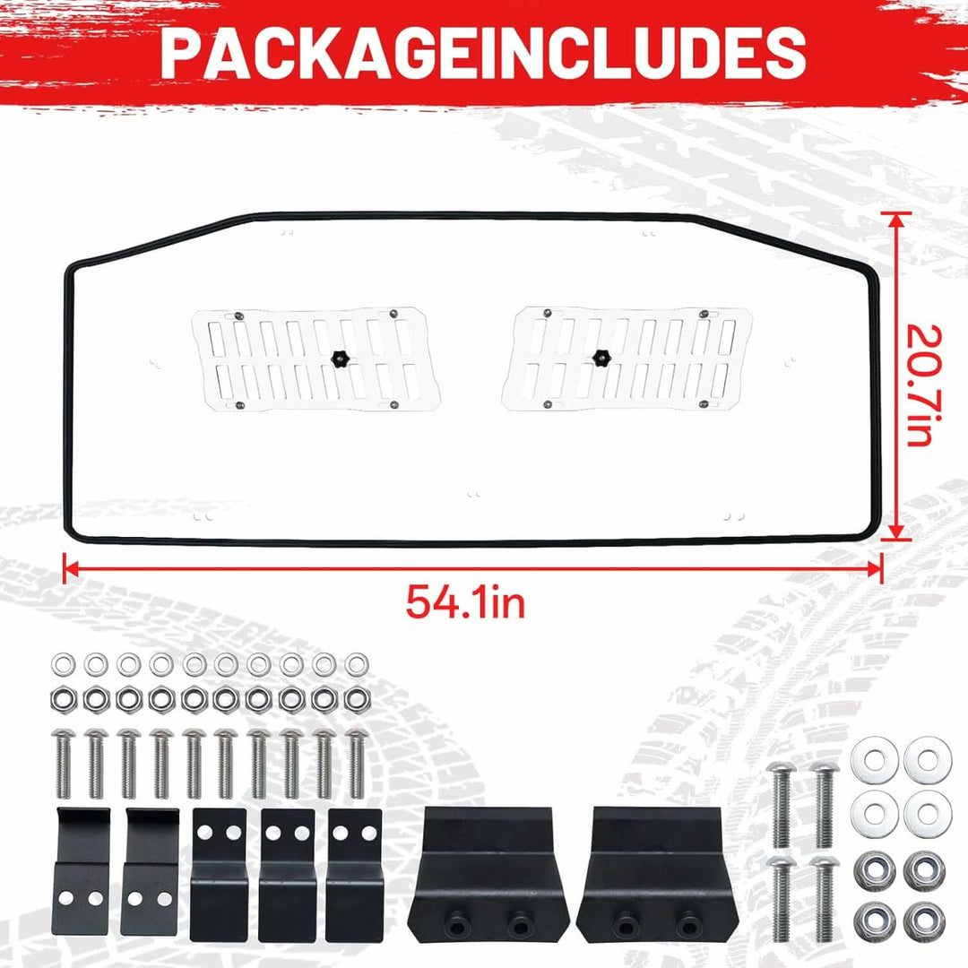 Defender HD rear windshield package inlcudes
