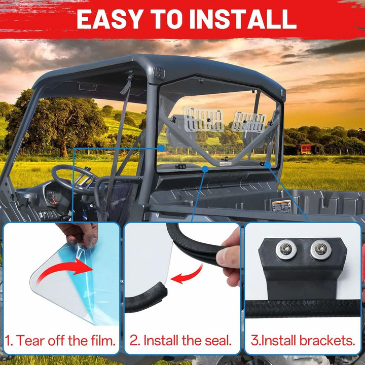 easy to install the defender vented rear windshield