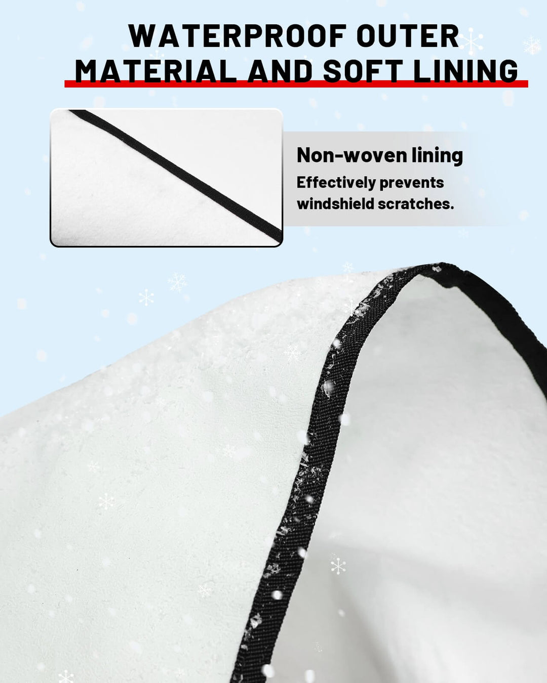 Can-Am defender windshield cover Waterproof outer material