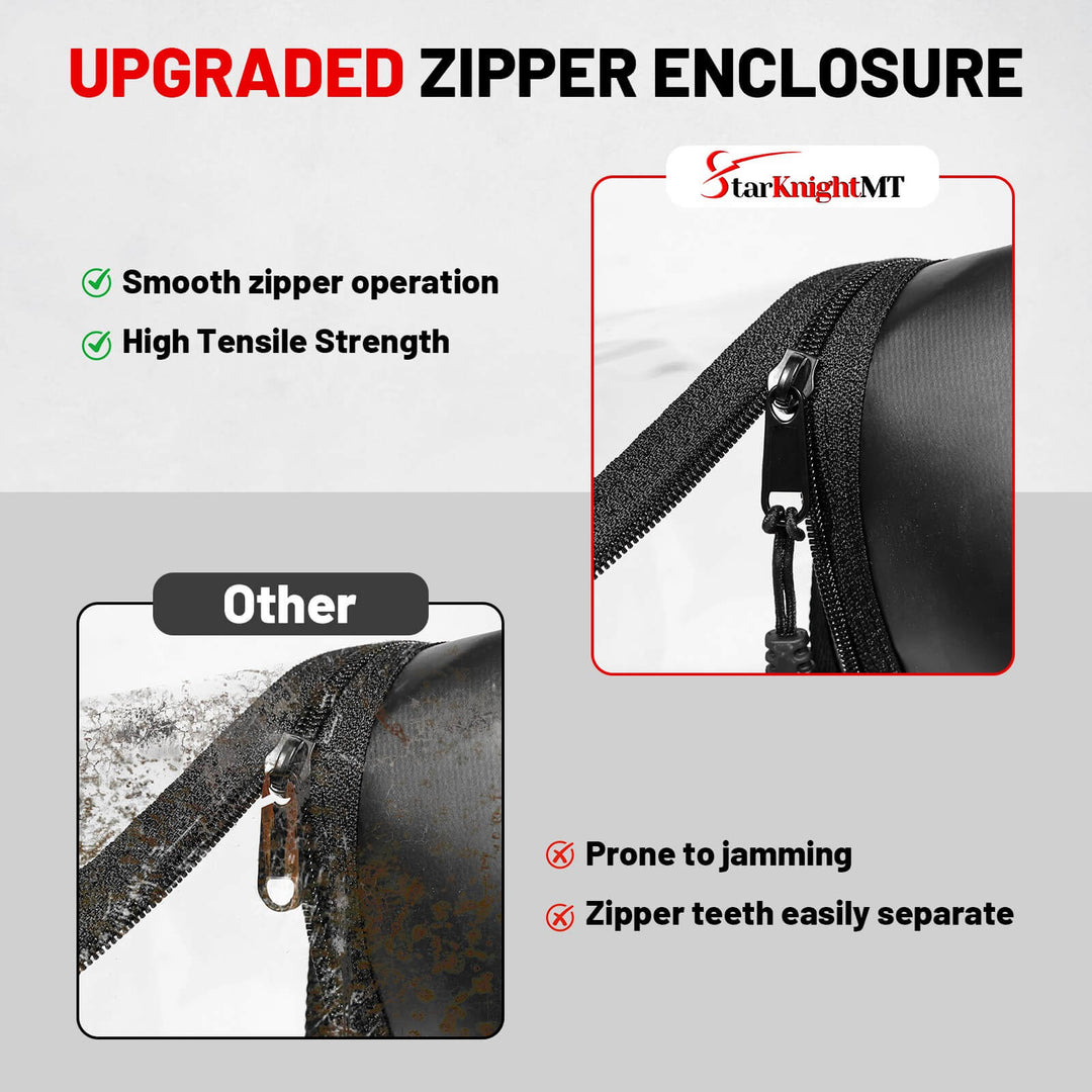 upgraded zipper of maverick r soft upper door