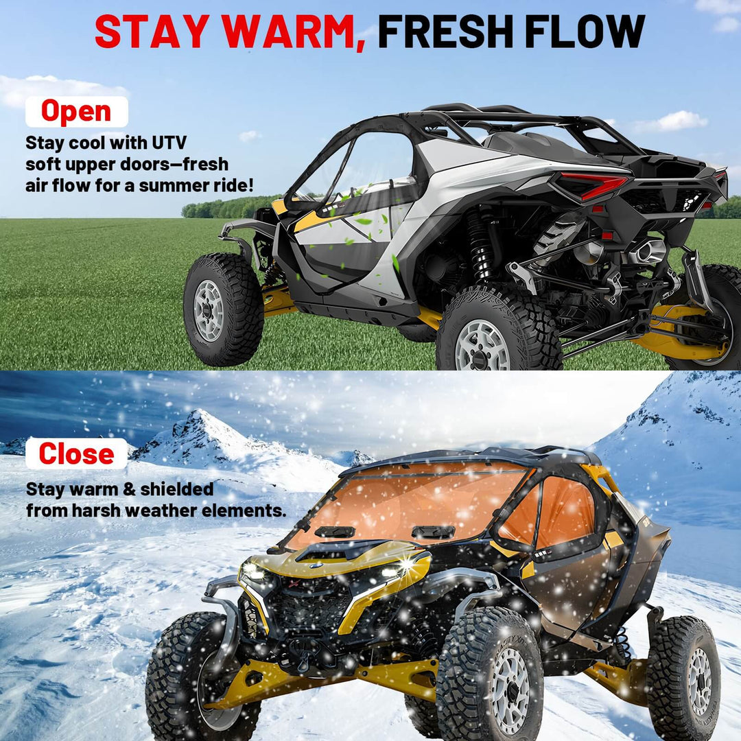 open and close the maverick r cab enclosure