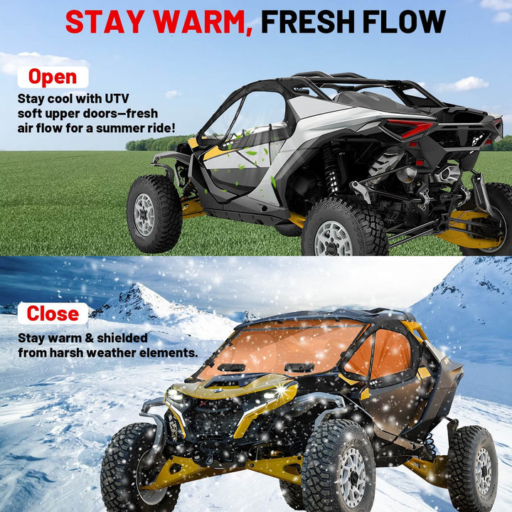 open and close the maverick r cab enclosure