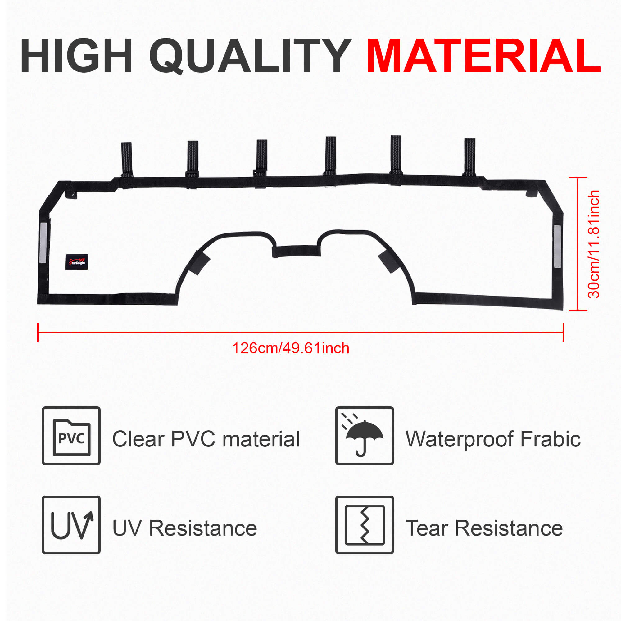 high-quality material of maverick r soft rear windshield