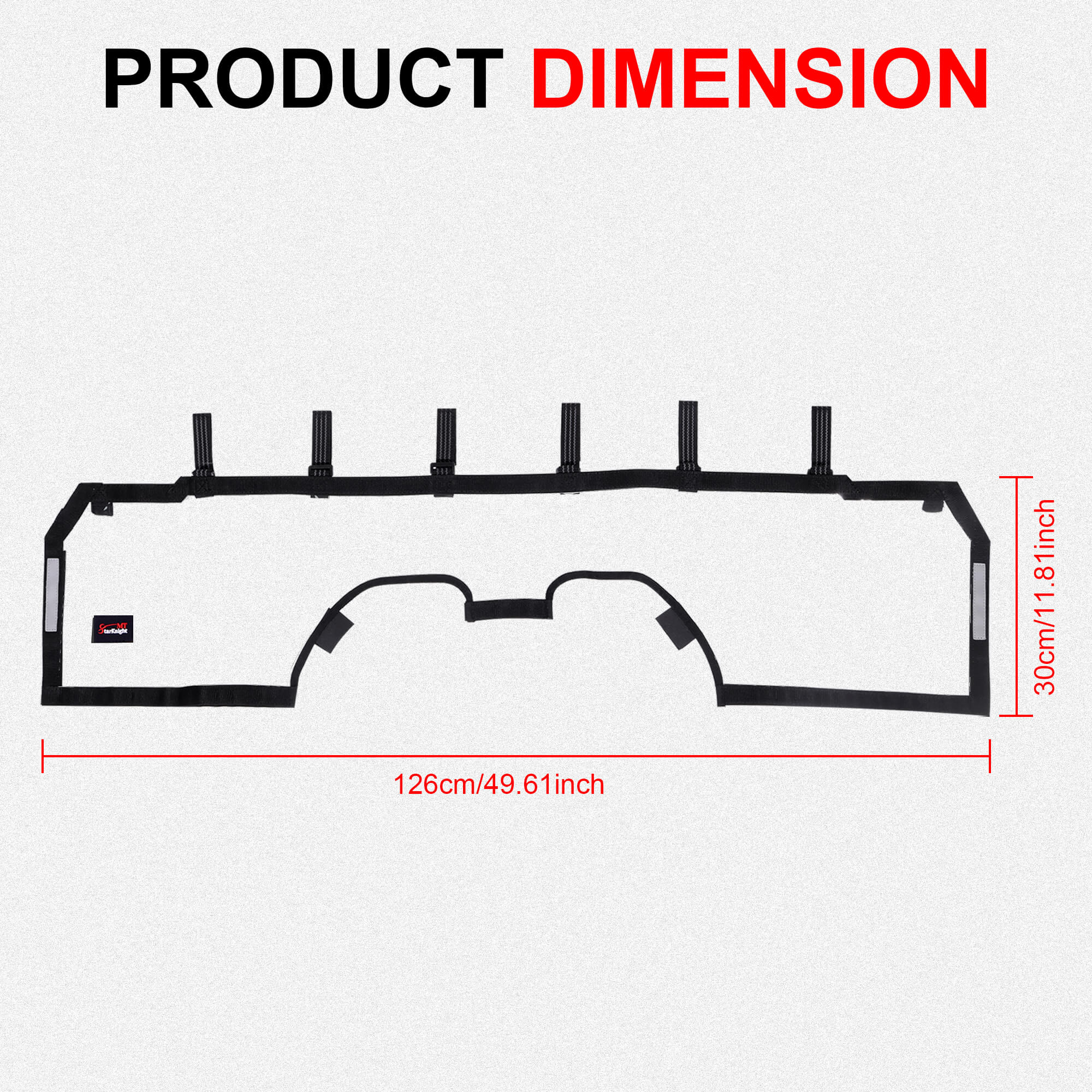 maverick r soft rear windshield dimension
