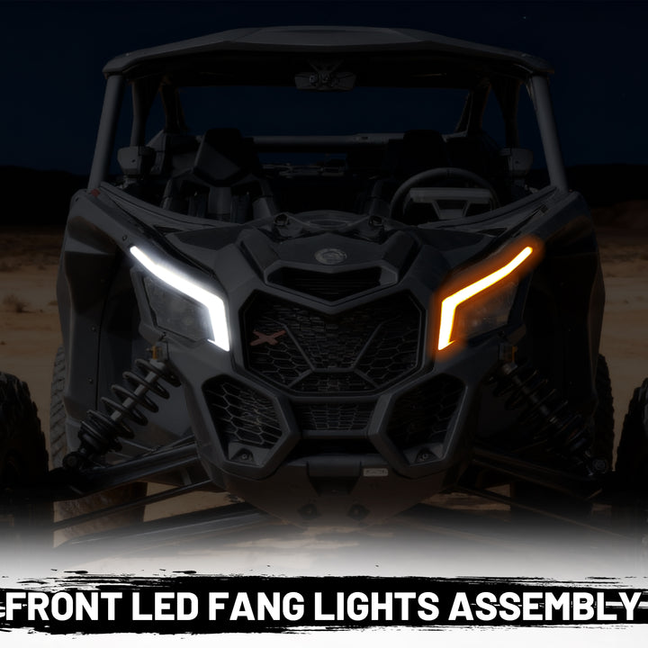 Can-Am x3 front fang lights assembly