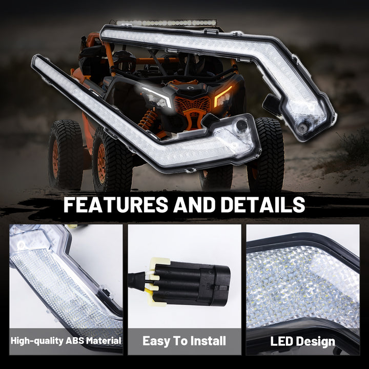 Can-Am maverick x3 fang light features and details
