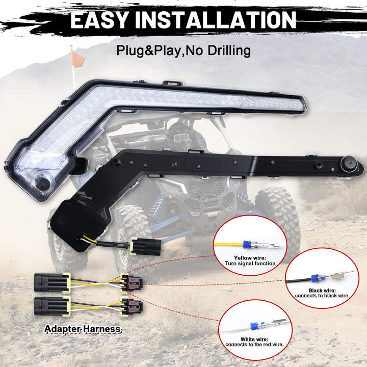 easy to install maverick x3 front fang lights