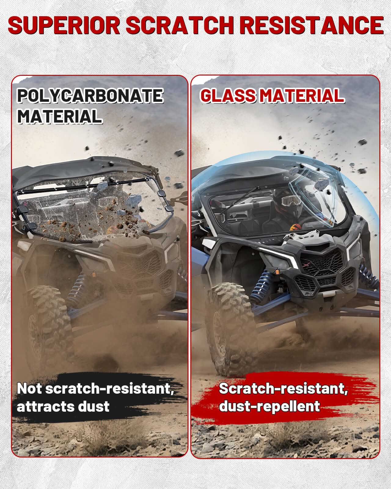 maverick x3 glass windshield superior scratch resistance 
