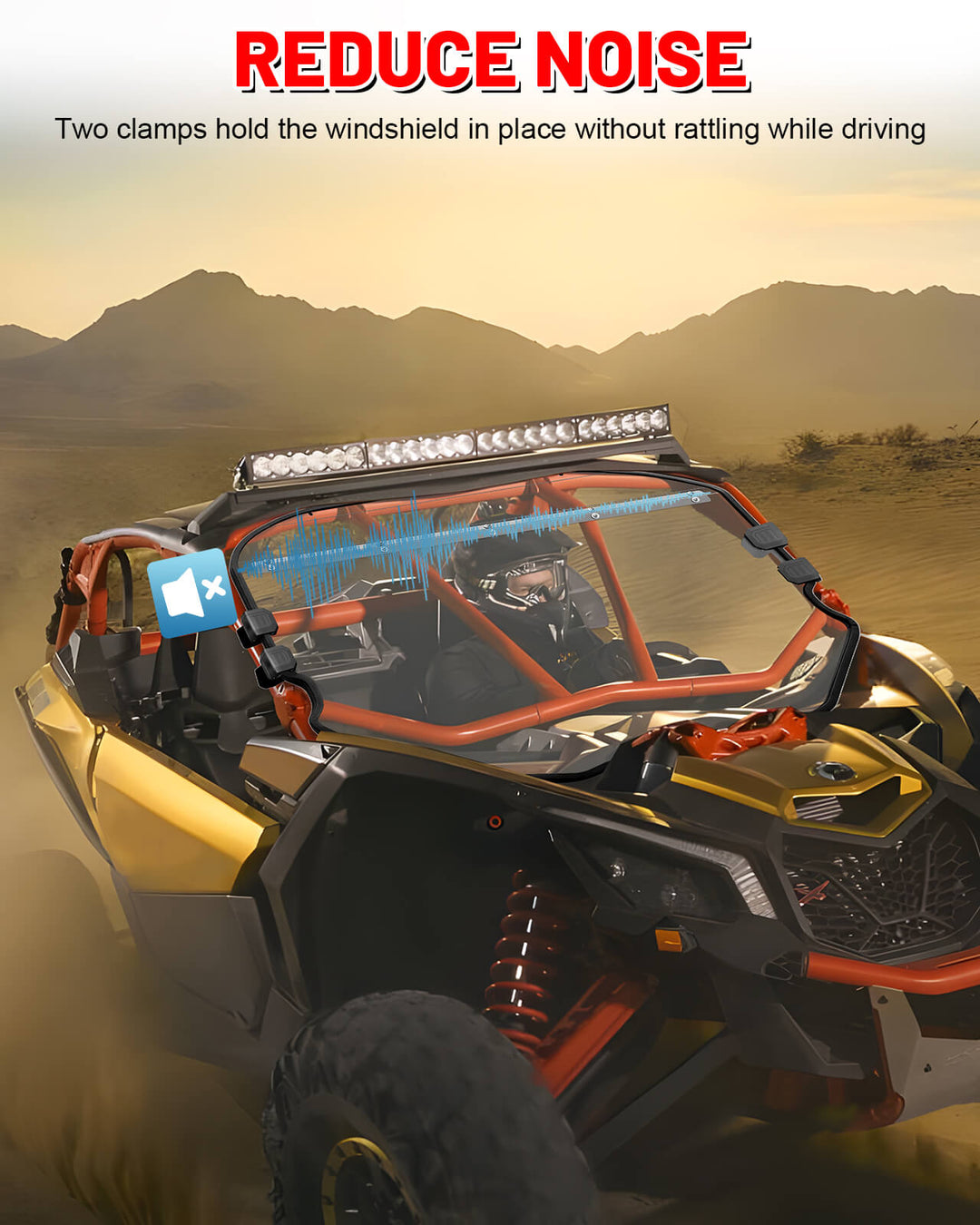 install x3 front windshield use with instrution bar reduce noise 