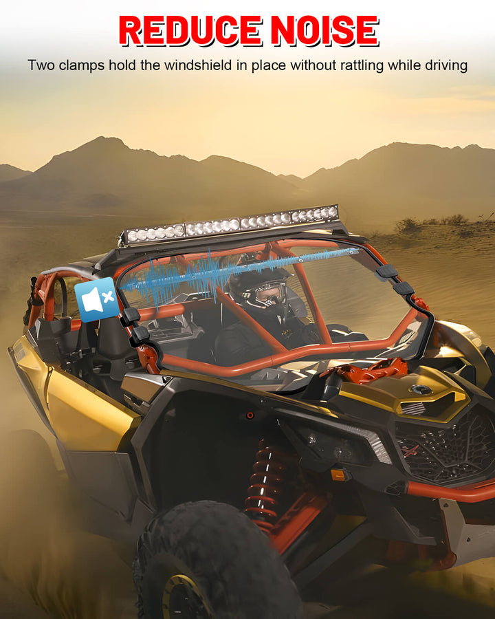 install x3 front windshield use with instrution bar reduce noise 