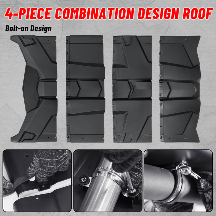 4-piece combinaton design roof for Can-Am x3 4 seater