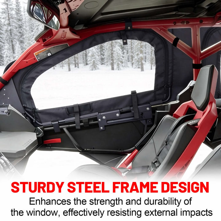 Can-Am x3 max soft upper door with sturdy steel frame design