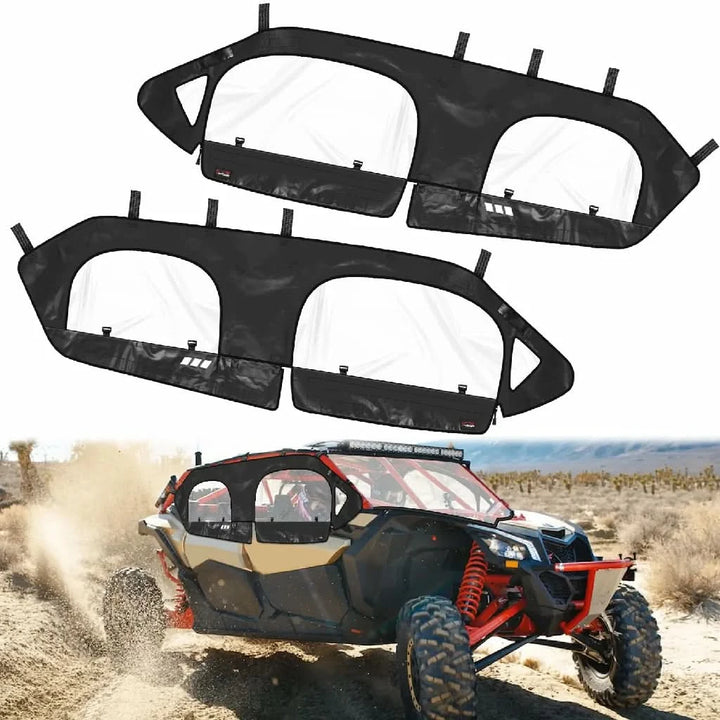 Can-Am x3 max soft upper doors view