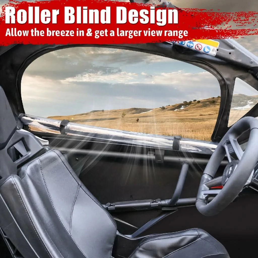 roller blind design of Can-Am x3 max soft upper doors