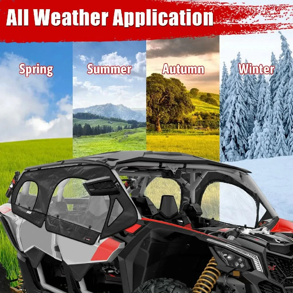 Can-Am x3 max soft side window all weather application