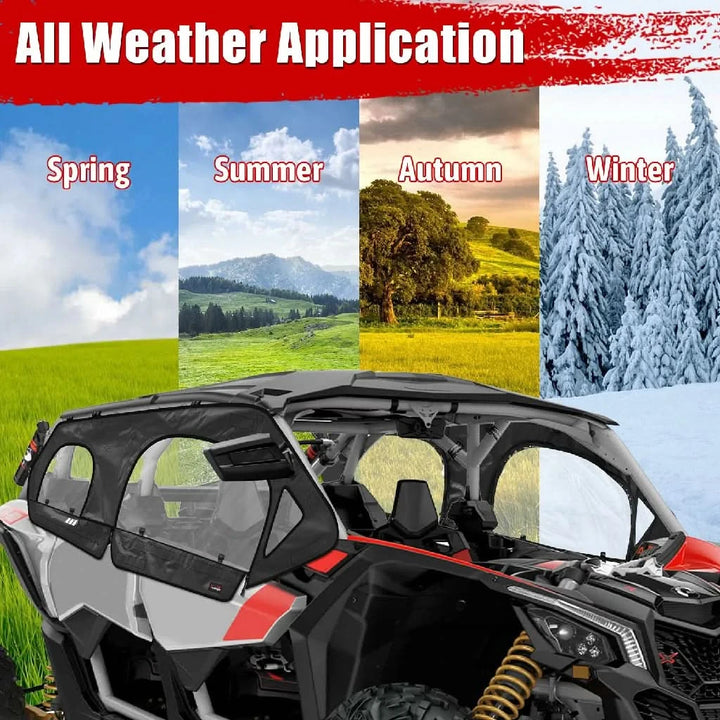 Can-Am x3 max soft side window all weather application