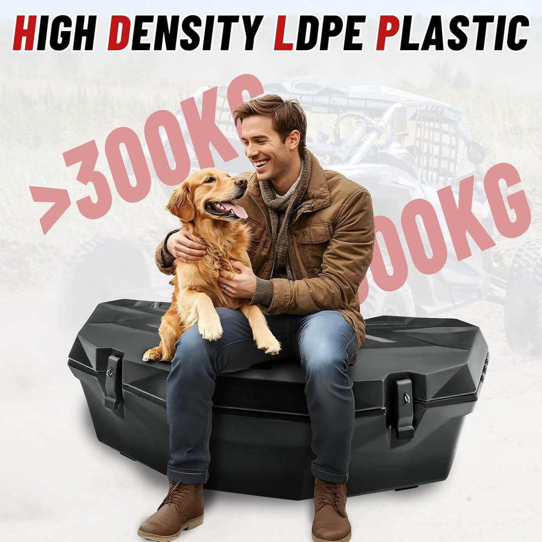 Can-Am X3 rear cargo box can withsand over 300kg