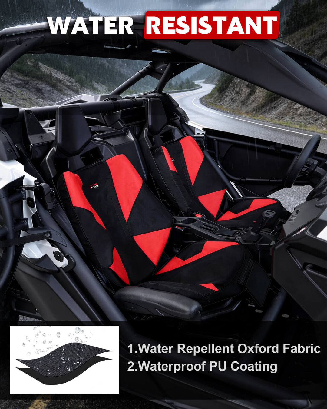  Can-Am Maverick X3 Seat Covers Water-resistant