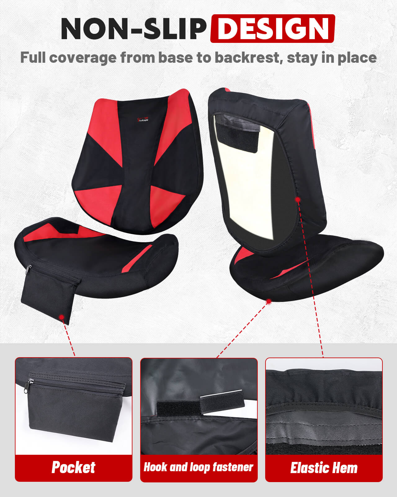 Can-Am Maverick X3 Seat Covers non-slip design