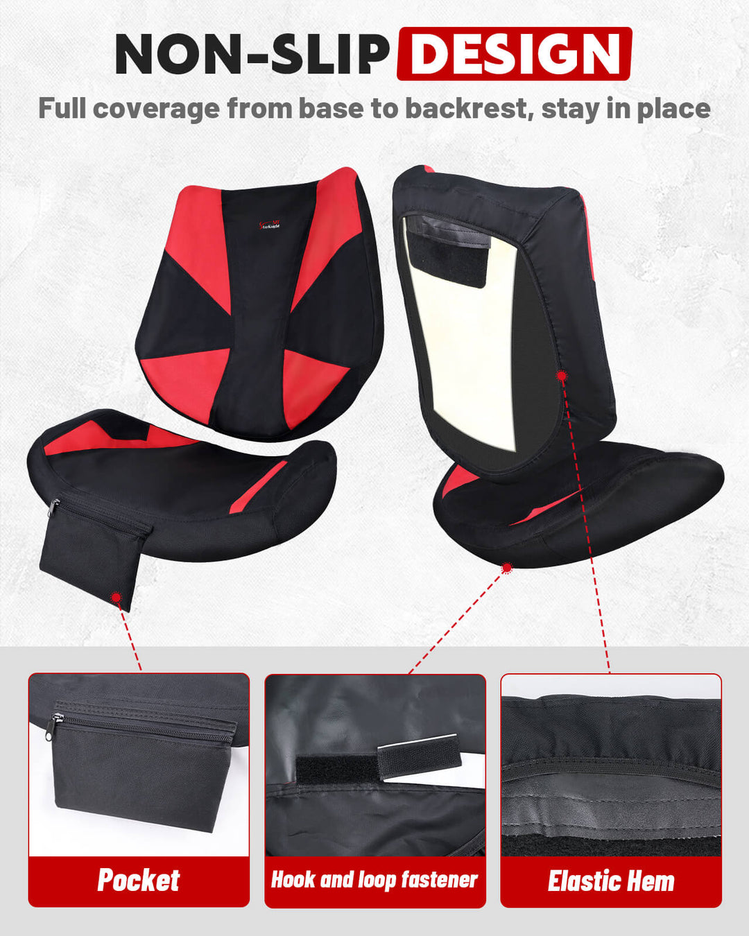 Can-Am Maverick X3 Seat Covers non-slip design