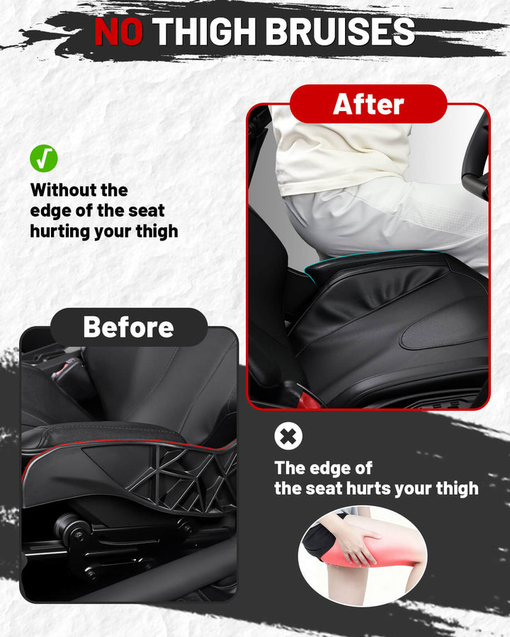 before and after effect install the Can-Am x3 seat side pads