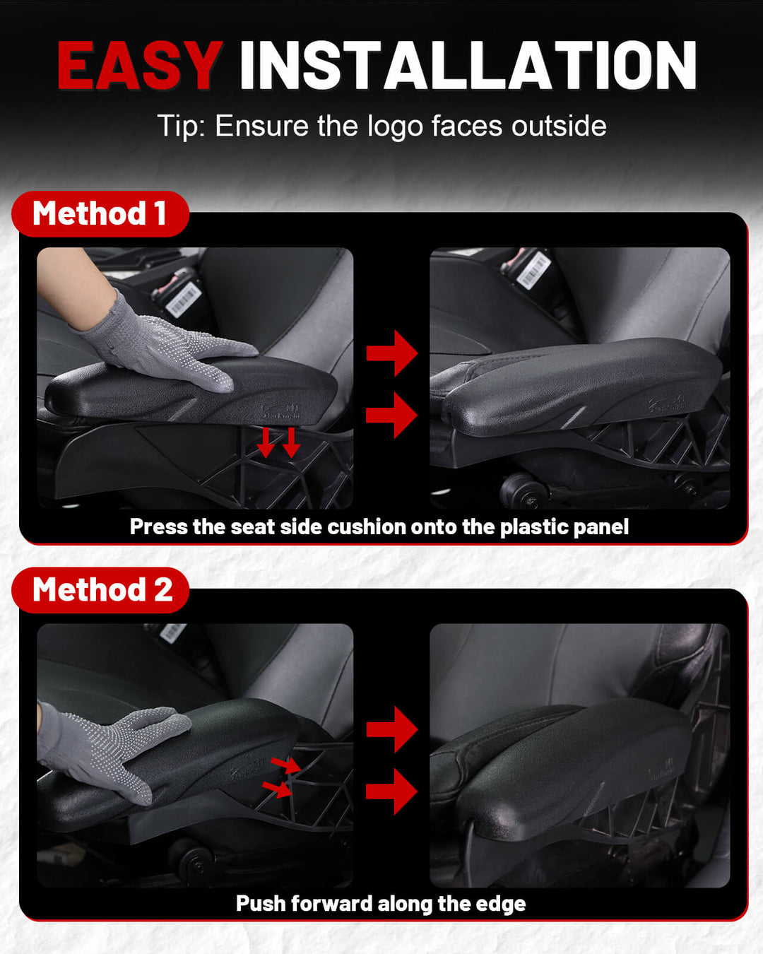 easy to install the Can-Am x3 seat side pads
